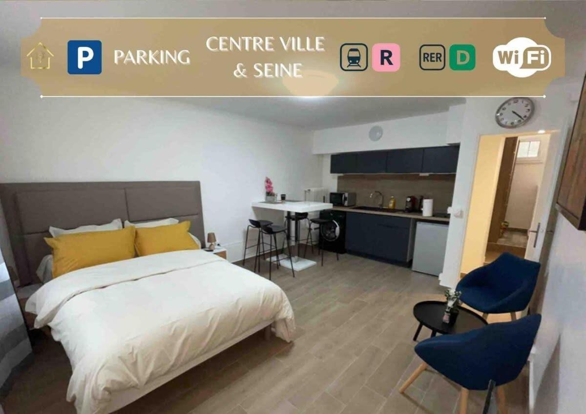 Sejour A Melun Appart'Hotel De La Mediatheque Bagian luar foto